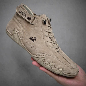 Lively® Khaki (Fast ausverkauft!) / 36 Wandara Orthoschuhe - Ultra-bequeme und rutschfeste Barfußschuhe aus Echtleder (Unisex)